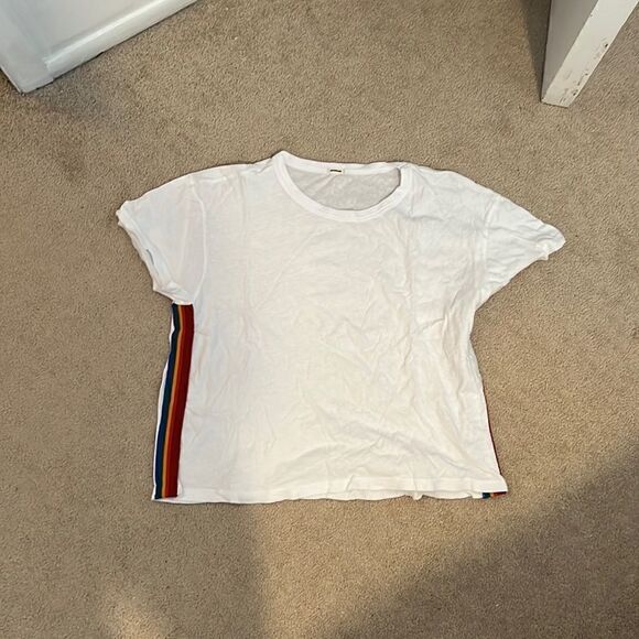 Monrow Rainbow tee XS 🌈 - Picture 1 of 4